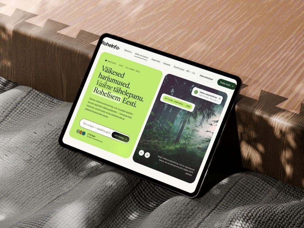 Roheinfo bränding & veebileht