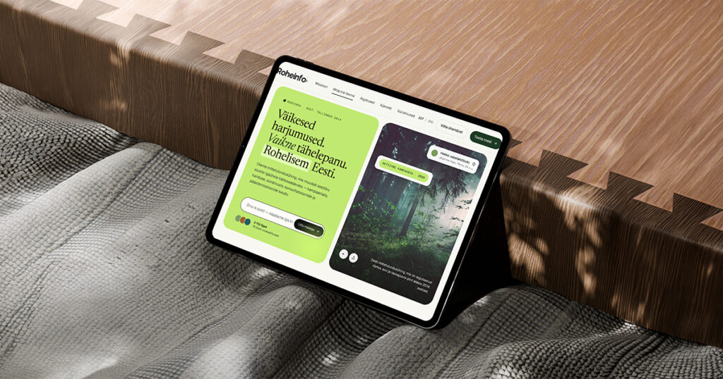 Roheinfo branding & veebileht